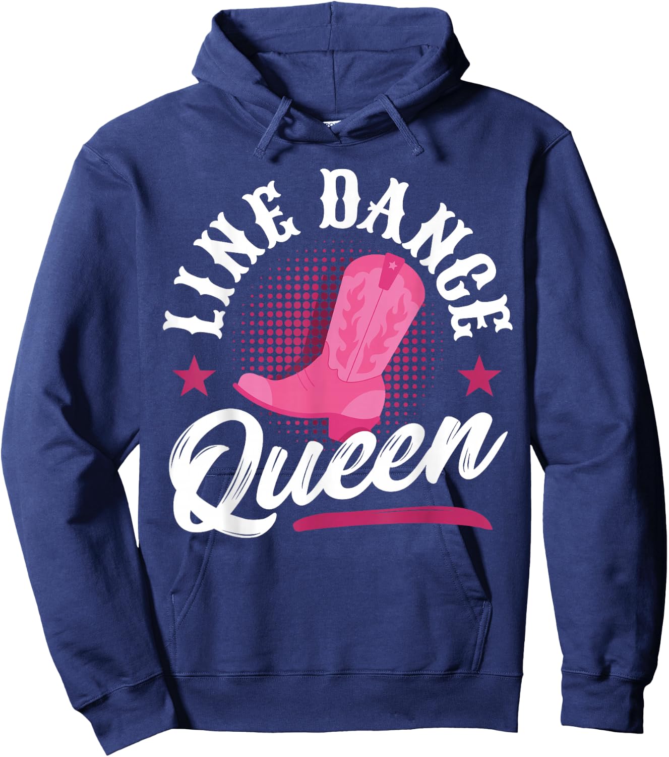Women Line Dancer Queen Line Dancing Mom Line Dance Hoodie - Hoodie | Navy