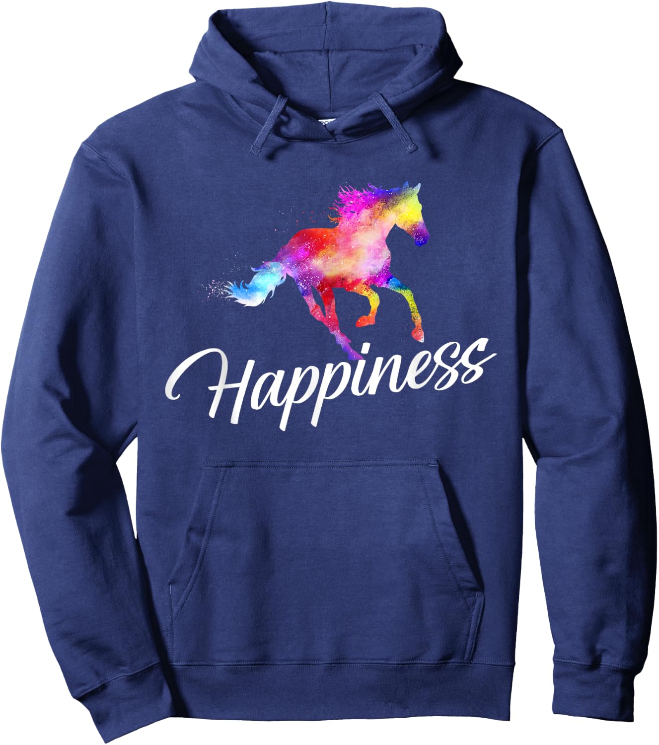 Happiness - Horse Lover Horseback Rider Equestrian Lover Hoodie - Hoodie | Navy