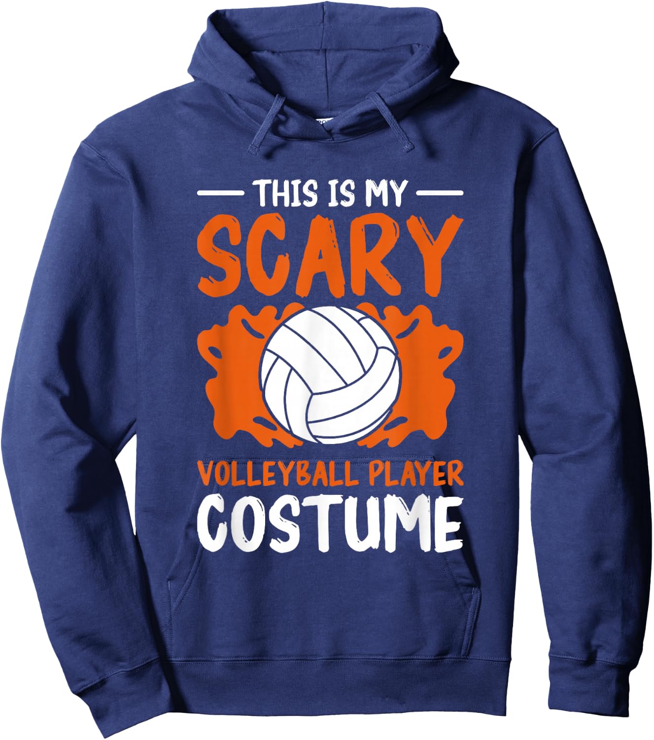 This is My Scary Volleyball Player Costume Halloween Hoodie - Hoodie | Navy