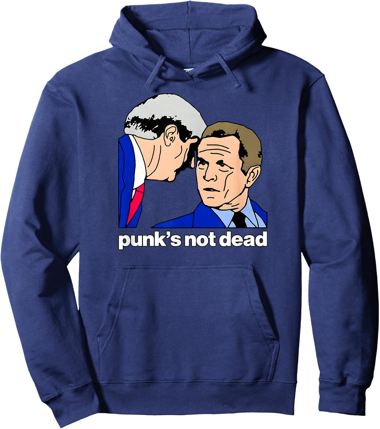 PUNKS NOT DEAD Shirt Funny 70s 80s Music Emo Meme Gag Hoodie - Hoodie | Navy