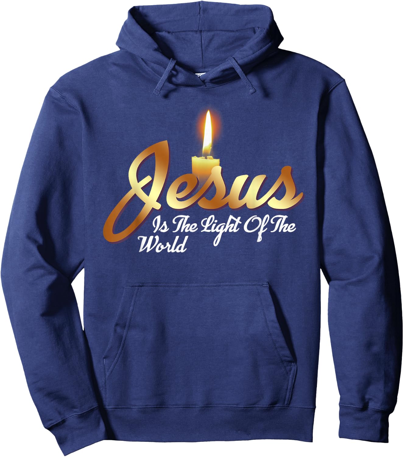 Jesus Is The Light Of The World Christian Hoodie - Hoodie | Navy