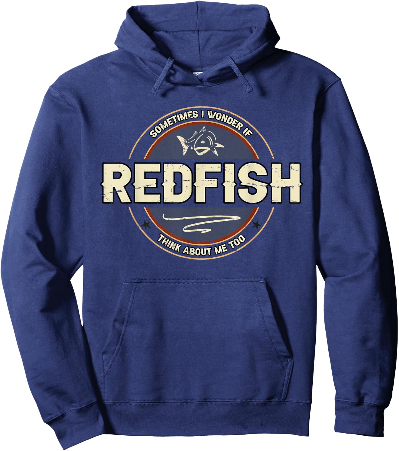 Funny Fishermen Quotes Tailing Redfish Artwork Redfishing Hoodie - Hoodie | Navy