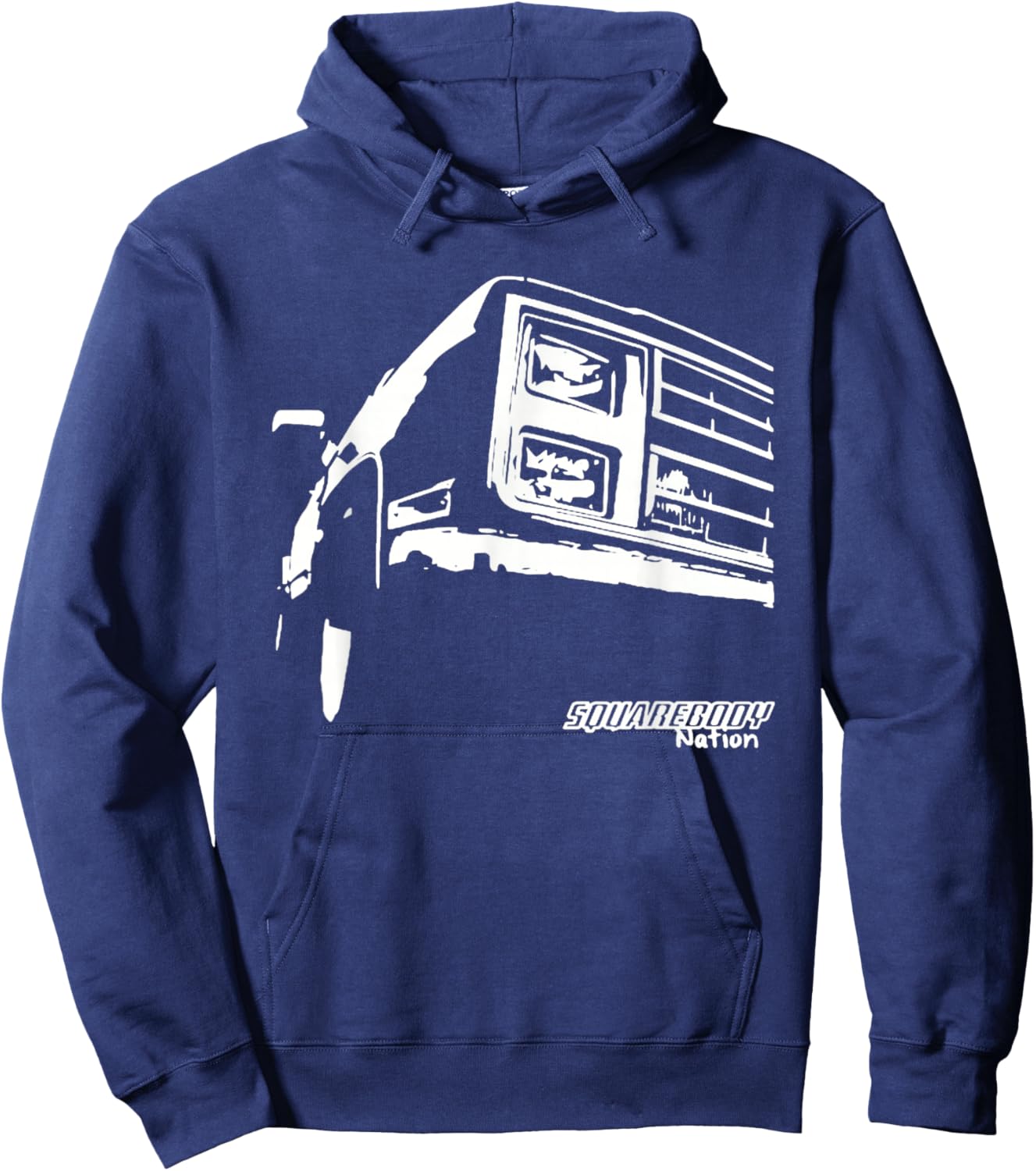 Square Body Nation - Squarebody - Truck Lovers Hoodie - Hoodie | Navy
