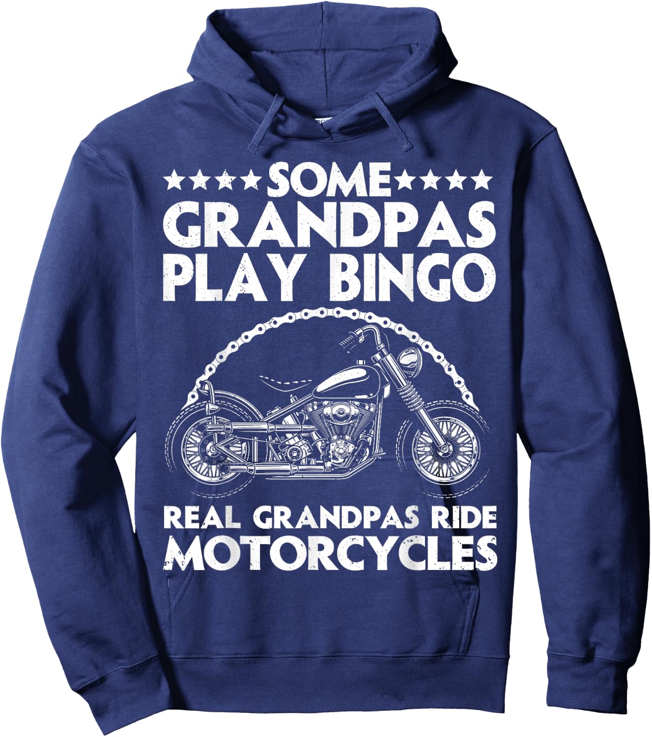 Funny Motorcycle For Grandpa Dad Motorcycle Lovers Riders Hoodie - Hoodie | Navy
