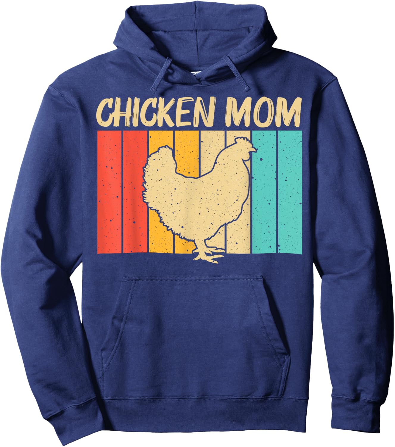 Funny Chicken Art For Mom Women Chicken Farmer Poultry Lover Hoodie - Hoodie | Navy