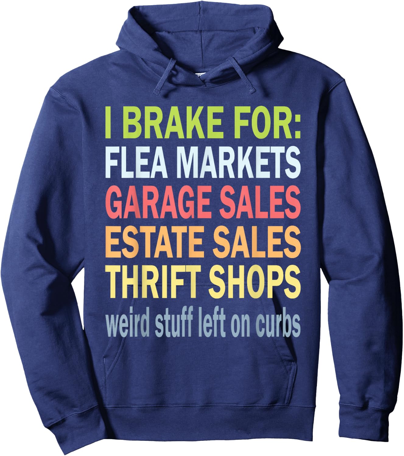 Antique Lover Yard Sale for Garage Sales Thrifting Store Hoodie - Hoodie | Navy