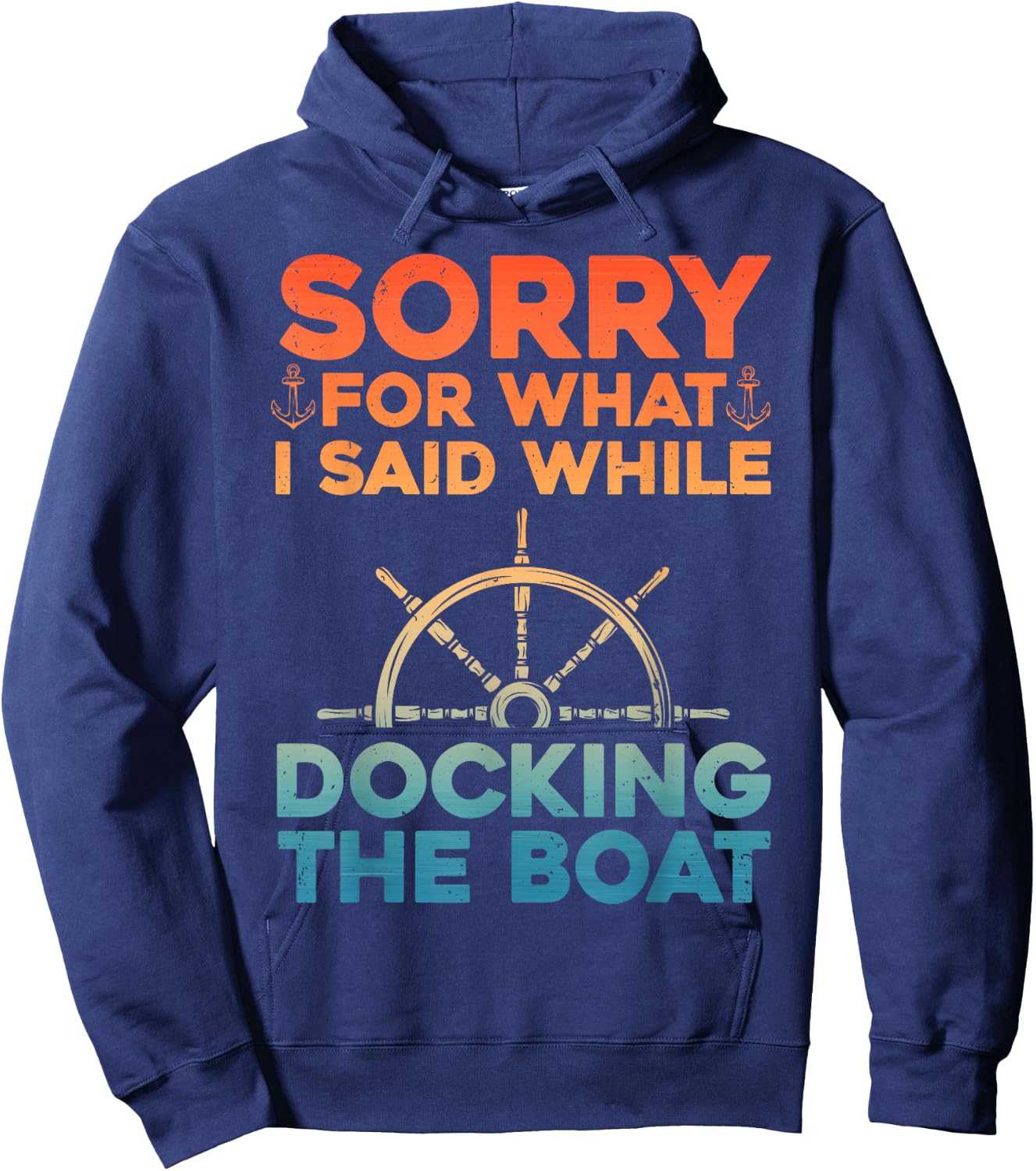 Funny Boating Women Docking The Boat Captain Boater Hoodie - Hoodie | Navy