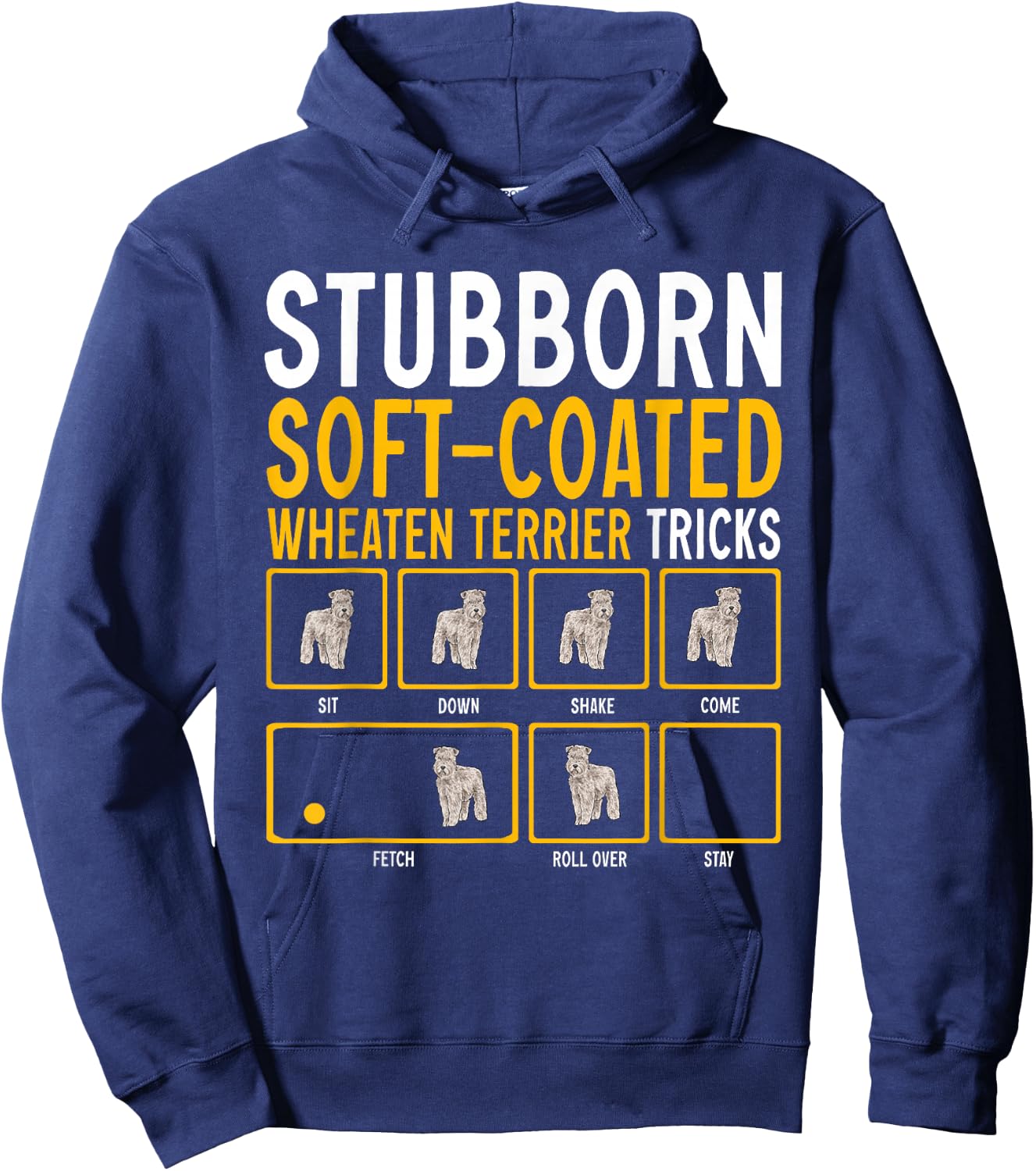 Irish Soft Coated Wheaten Terrier Hoodie - Hoodie | Navy