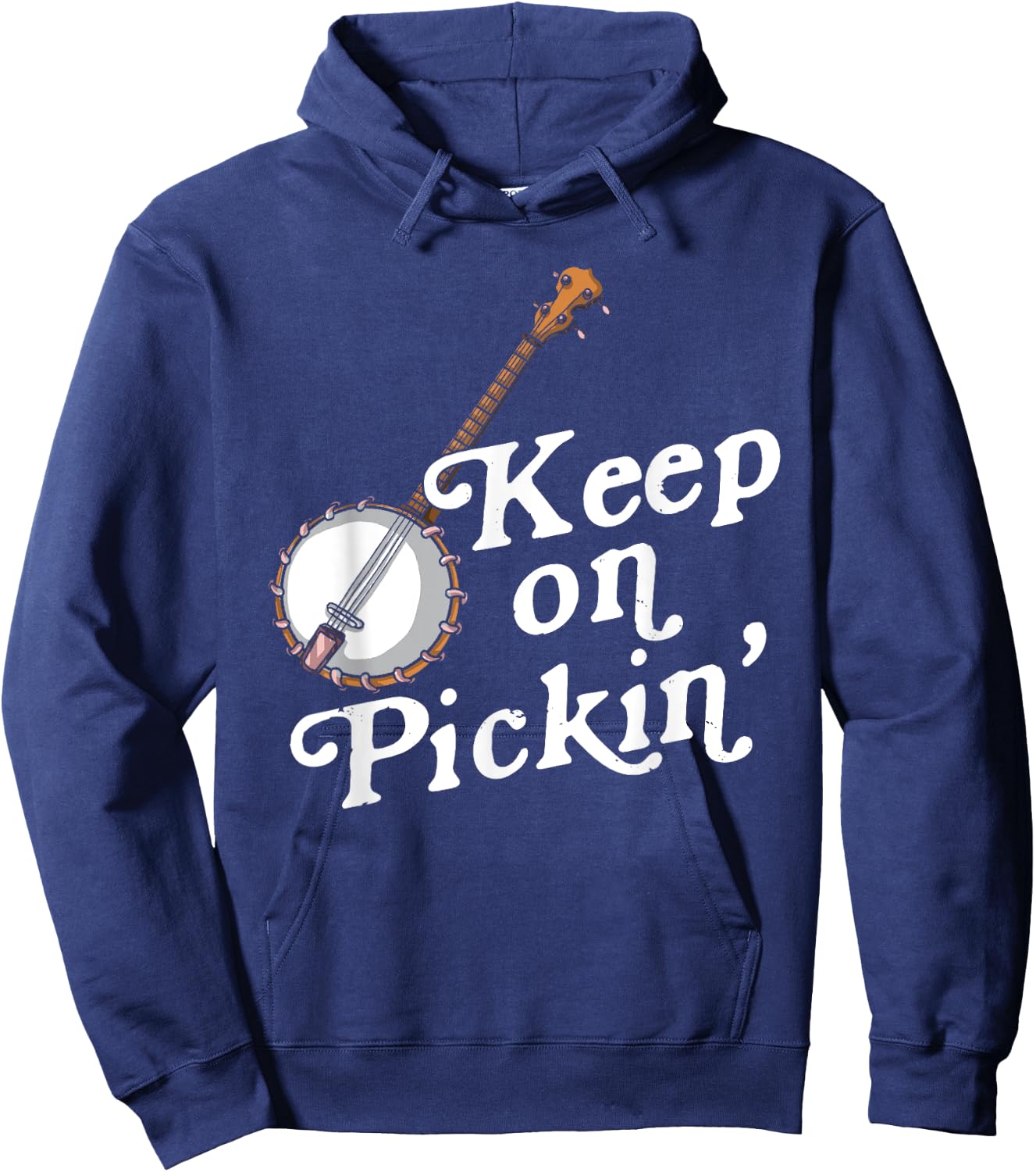 Banjo Bluebird Tennesse Mandolin Bluegrass Hoodie - Hoodie | Navy