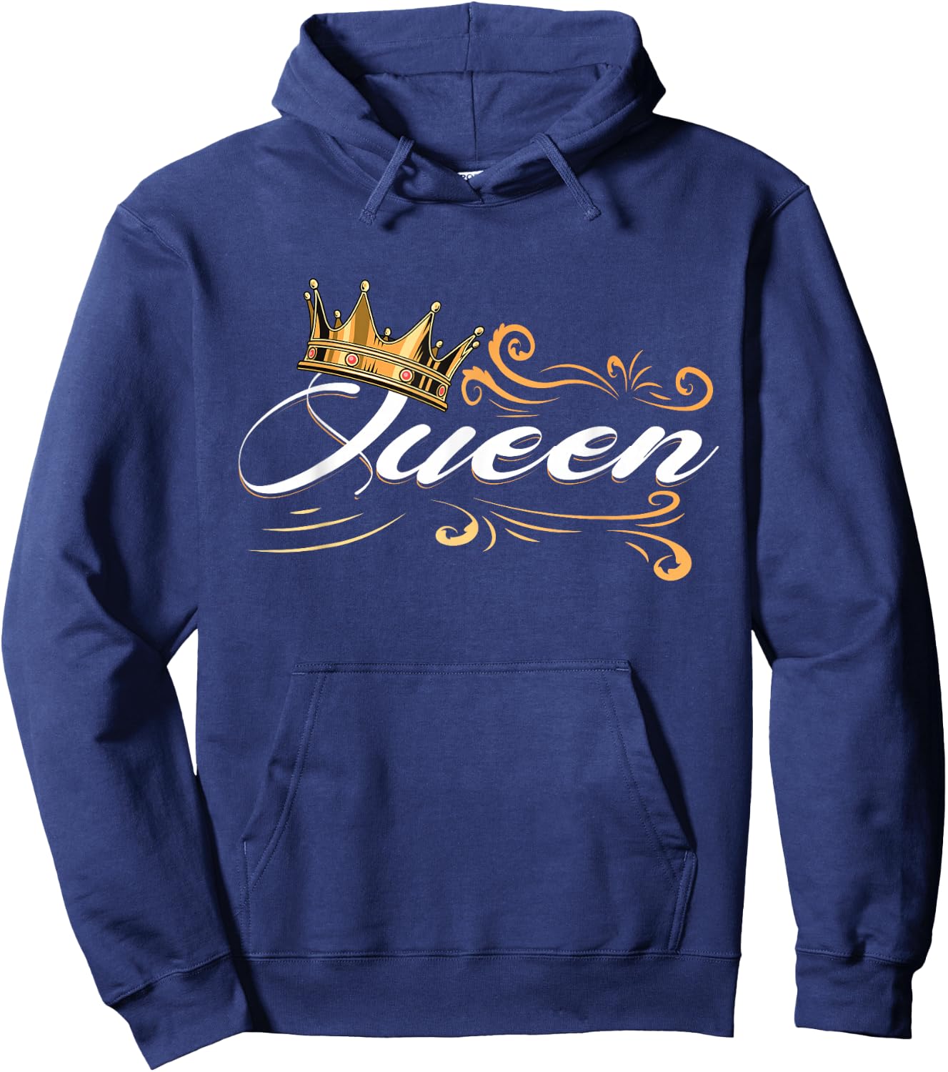 Awesome Queen Crown Crown me Font Queen Hoodie - Hoodie | Navy