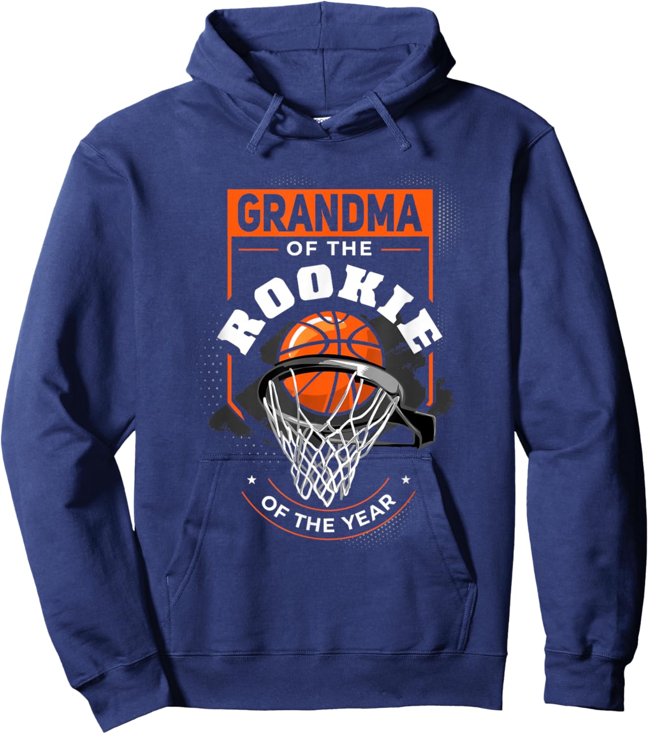 Rookie of the Year Basketball Grandma of the Rookie Hoodie - Hoodie | Navy