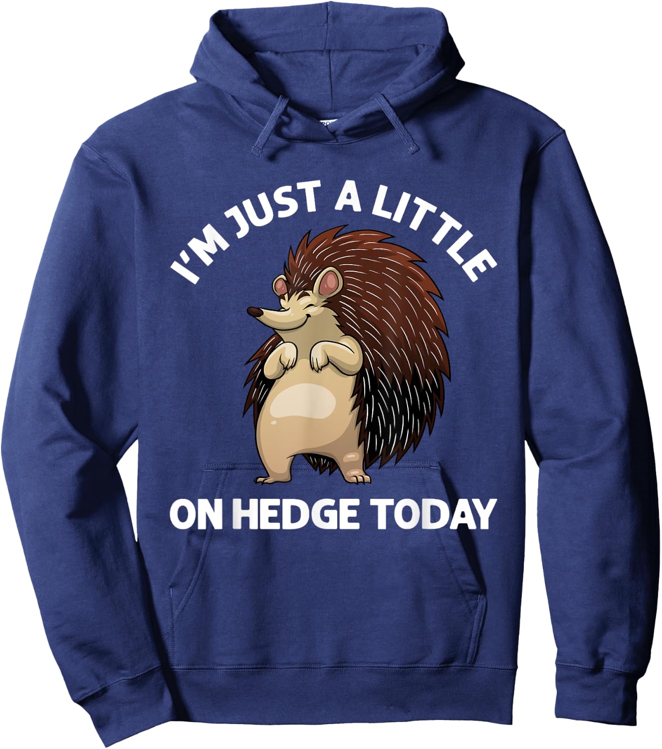 Funny Hedgehog Design Women Hedgehog Lover Porcupine Hoodie - Hoodie | Navy