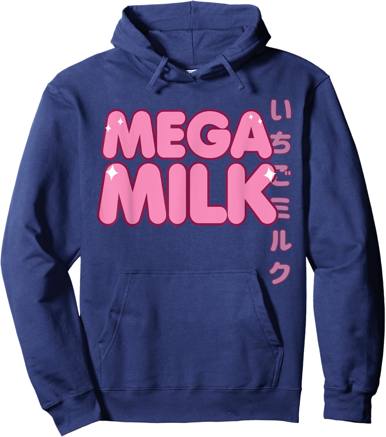 Mega Milk Strawberry Otaku Anime Hentai Fan Girl Hoodie - Hoodie | Navy