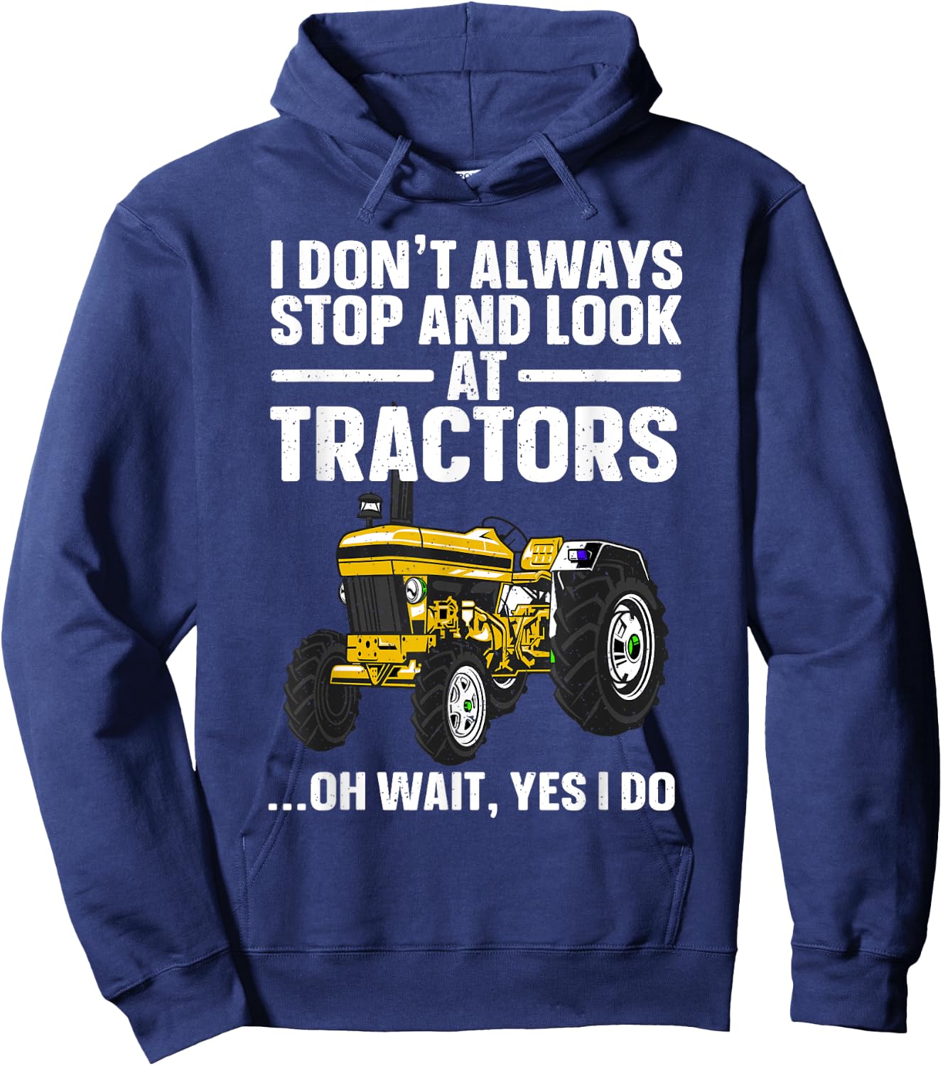 Best Tractor Art For Boys Men Women Cattle Tractor Farmer Hoodie - Hoodie | Navy