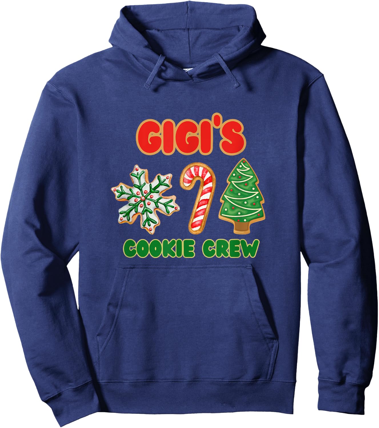 Cute Gigi Christmas Cookie Helper Crew Hoodie - Hoodie | Navy