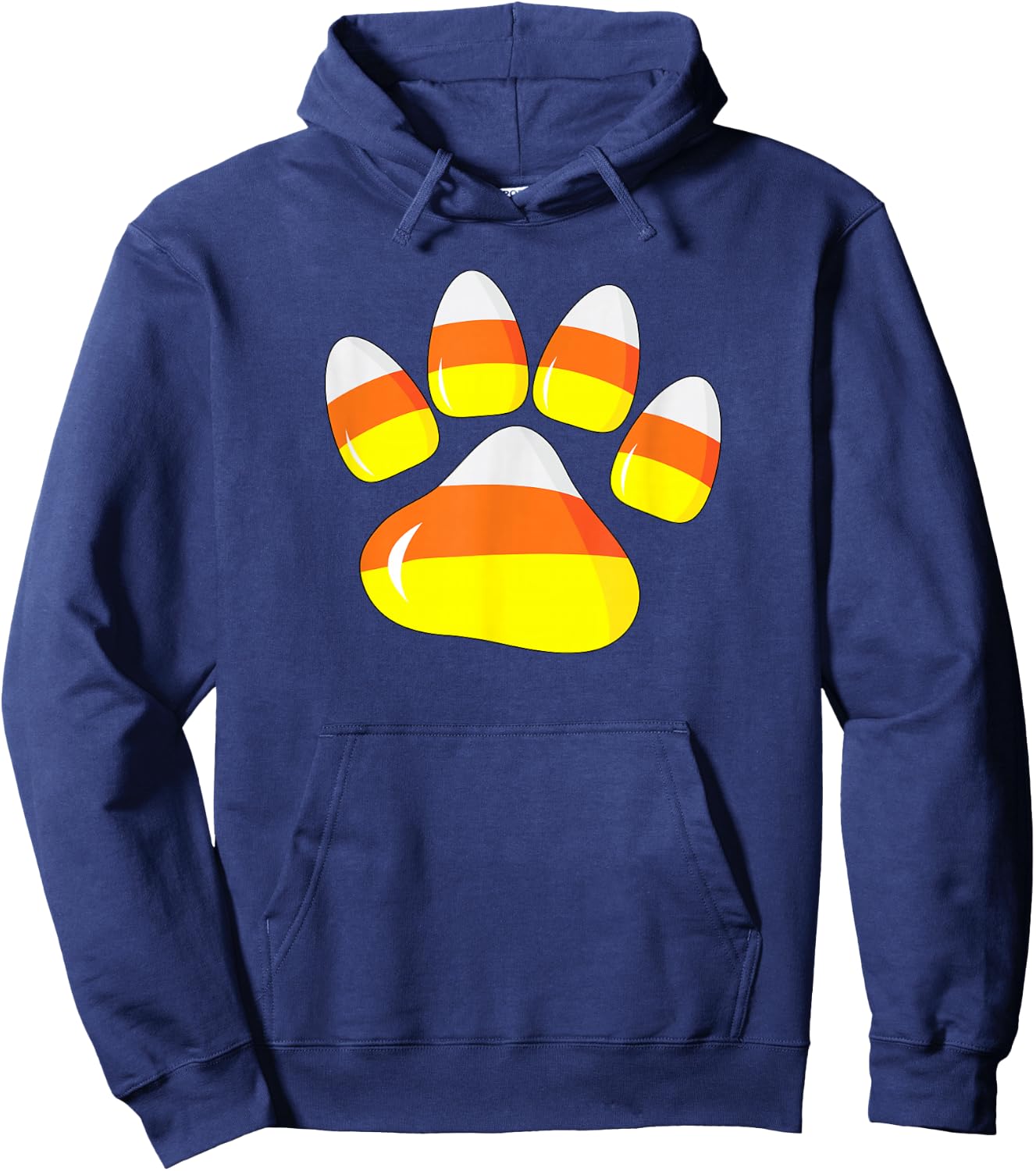 Halloween Costume Candy Corn Paw Dog Funny Pet For Dog Owner Women Kids Hoodie - Hoodie | Navy