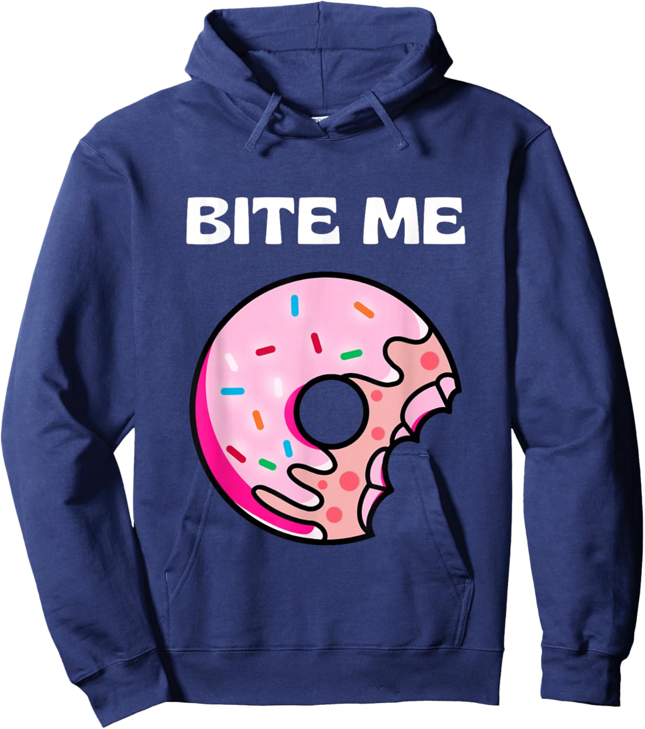 Bite Me Shirt Donut Crew Hoodie - Hoodie | Navy