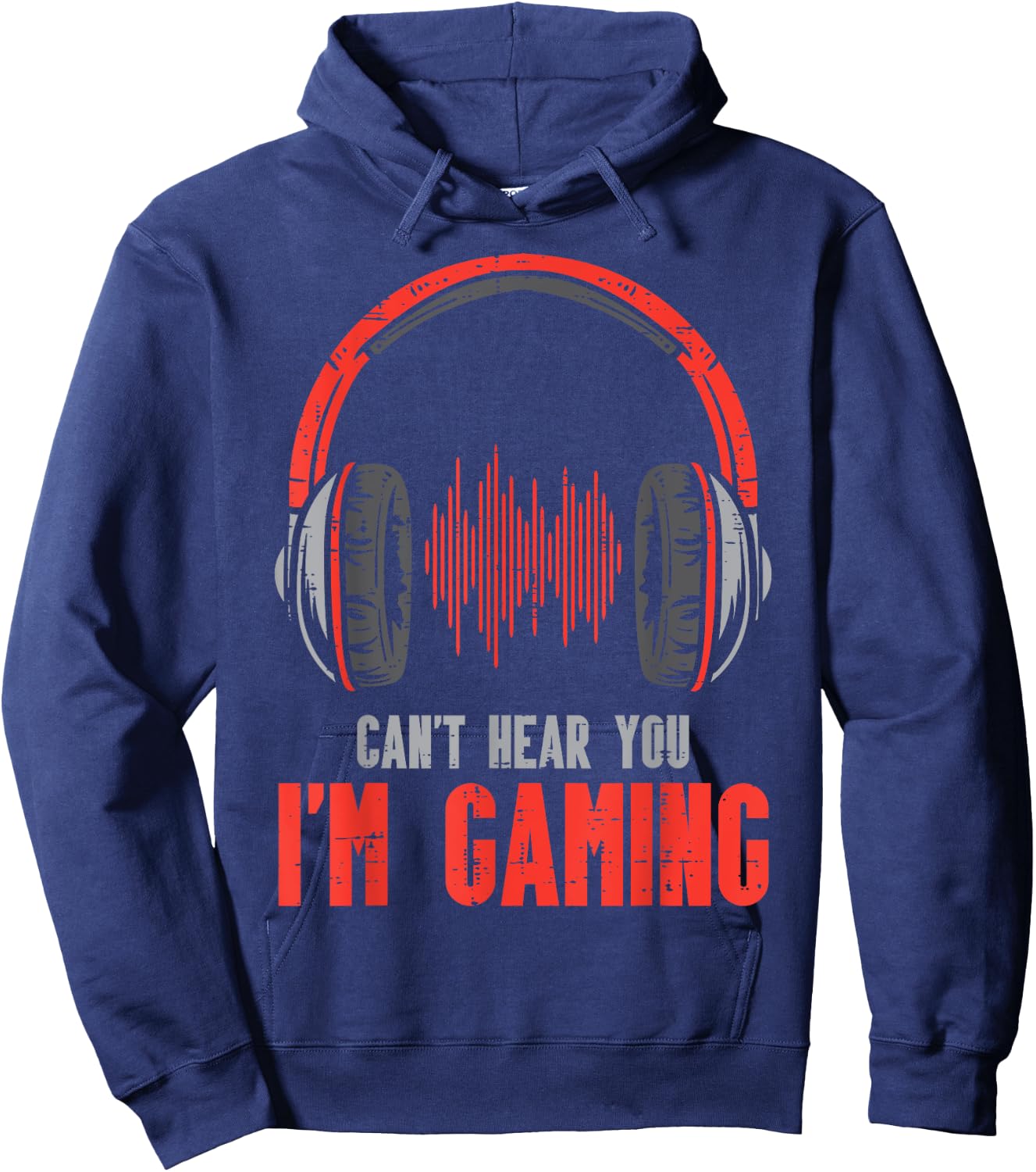 Cant Hear You Im Gaming Funny Gamer Boys Girls Men Kids Teen Hoodie - Hoodie | Navy