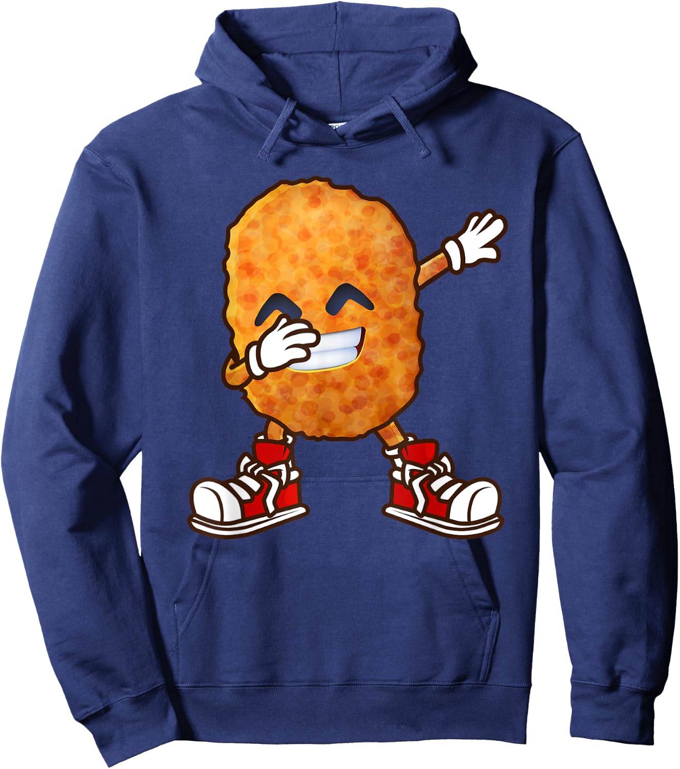 Funny Dabbing Chicken Nuggets Design For Kids Nugget Lover Hoodie - Hoodie | Navy