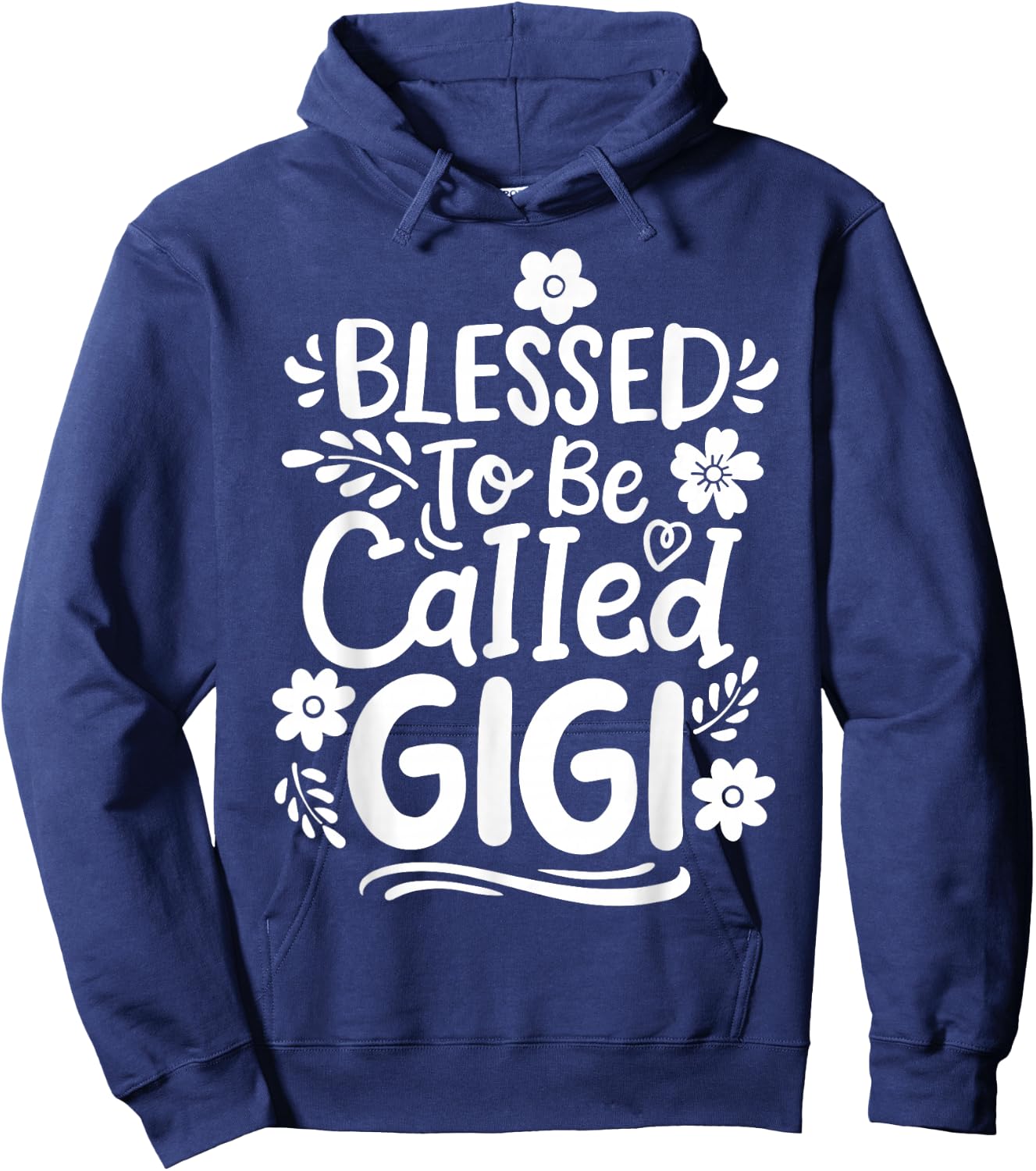 Gigi Grandma Grandmother Blessed to be Called Gigi Hoodie - Hoodie | Navy
