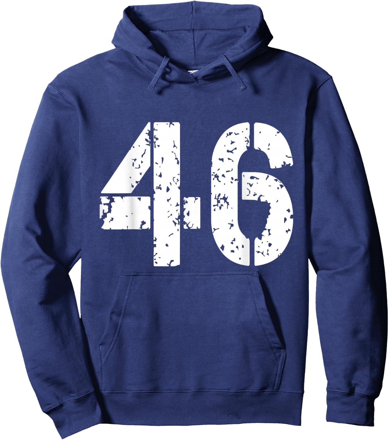 Number 46 Varsity Team - 46th Birthday & 46 Years Old Hoodie - Hoodie | Navy