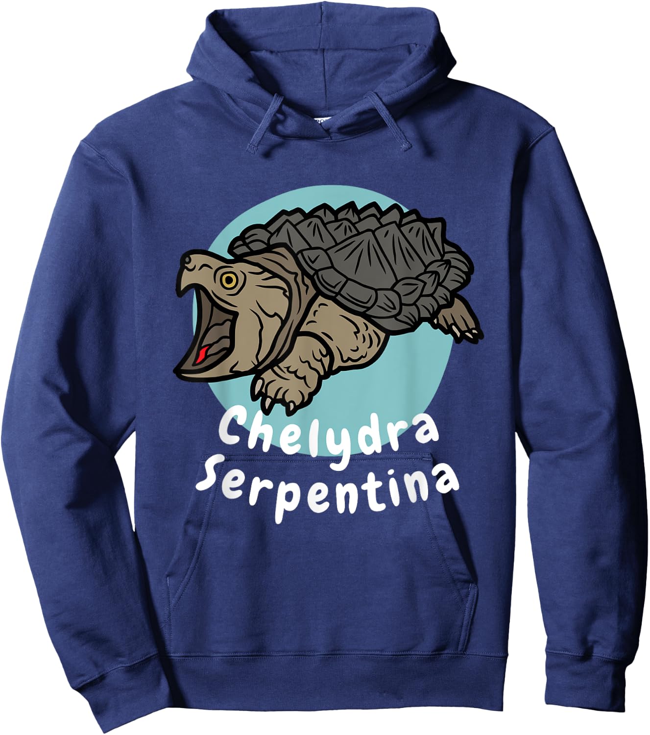 Chelydra Serpentina – Common Snapping Turtle Scientific Name Hoodie - Hoodie | Navy