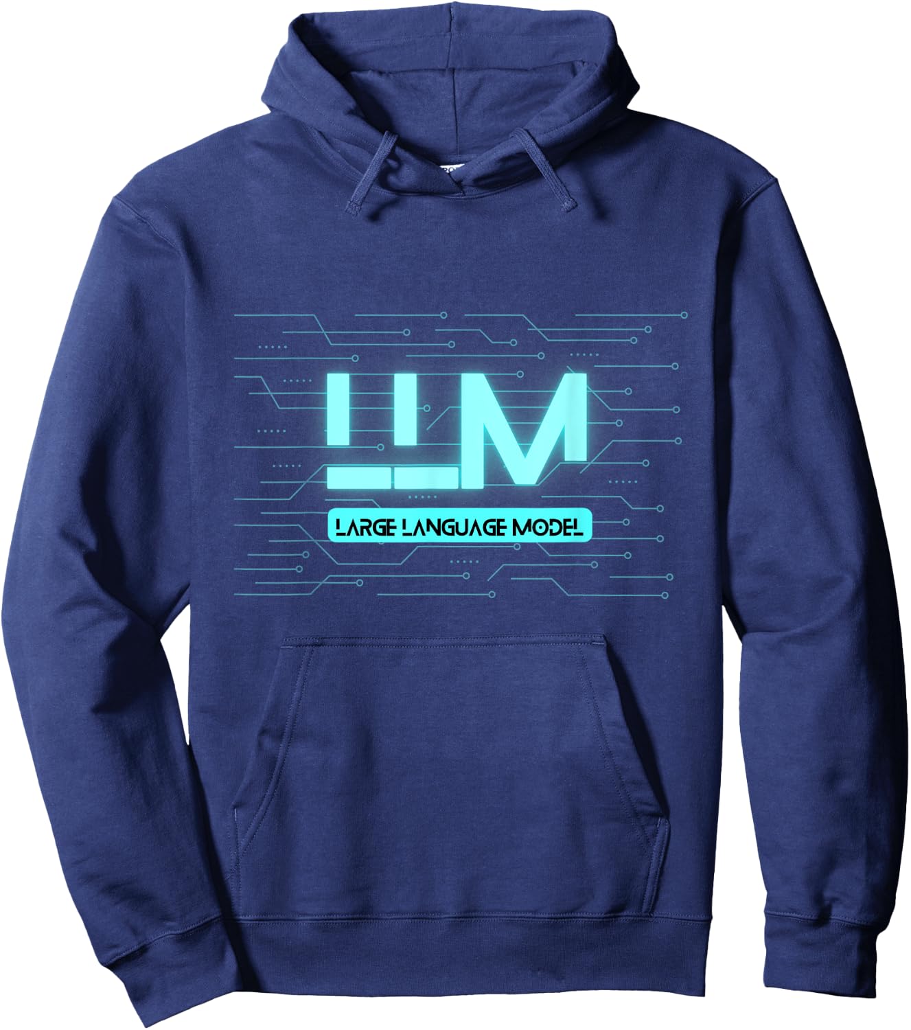 Large Language Models LLM Generative AI Deep Learning GPT Hoodie - Hoodie | Navy