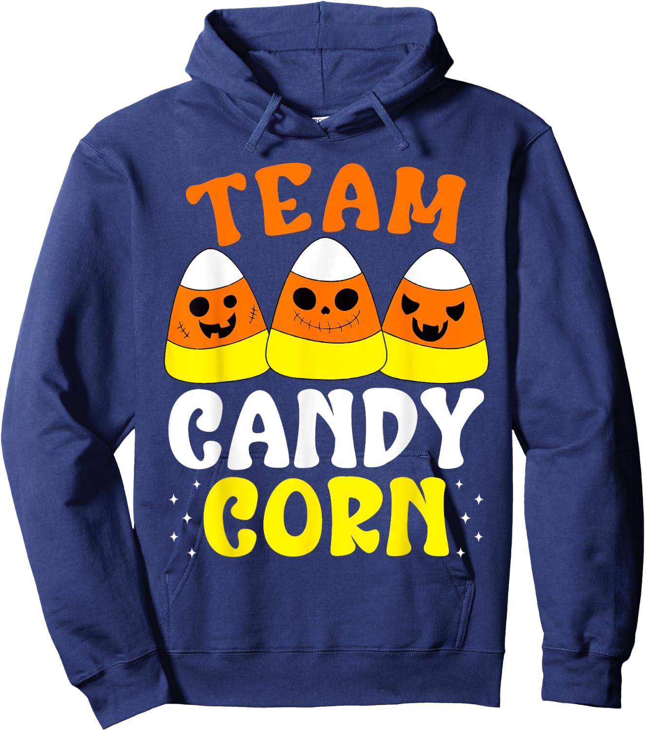 Team Candy Corn Funny Halloween Hoodie - Hoodie | Navy