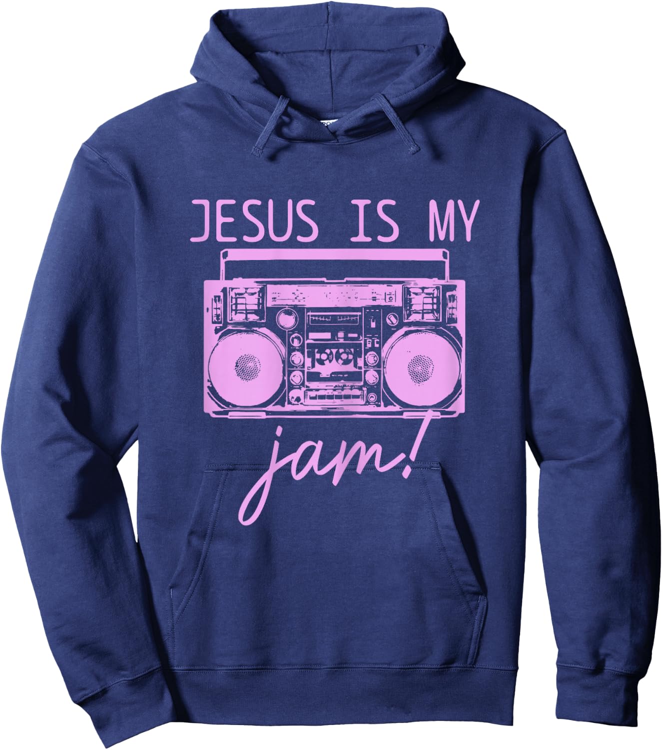 Jesus Christian Music Funny Bible Pastor Faith Hoodie - Hoodie | Navy