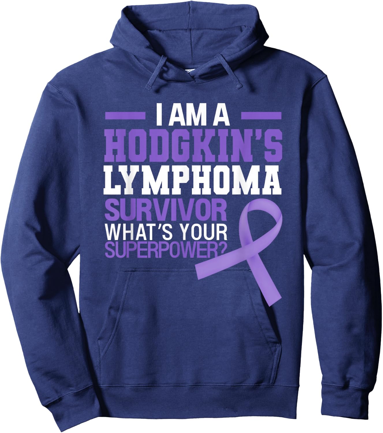 Hodgkins' Lymphoma Cancer Awareness Beat The Cancer Hoodie - Hoodie | Navy