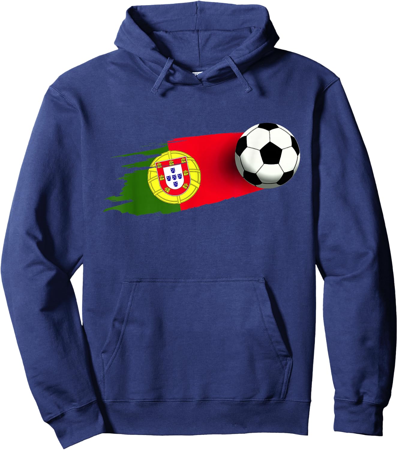 Portugal Flag Jersey Portuguese Soccer Team Portuguese Hoodie - Hoodie | Navy