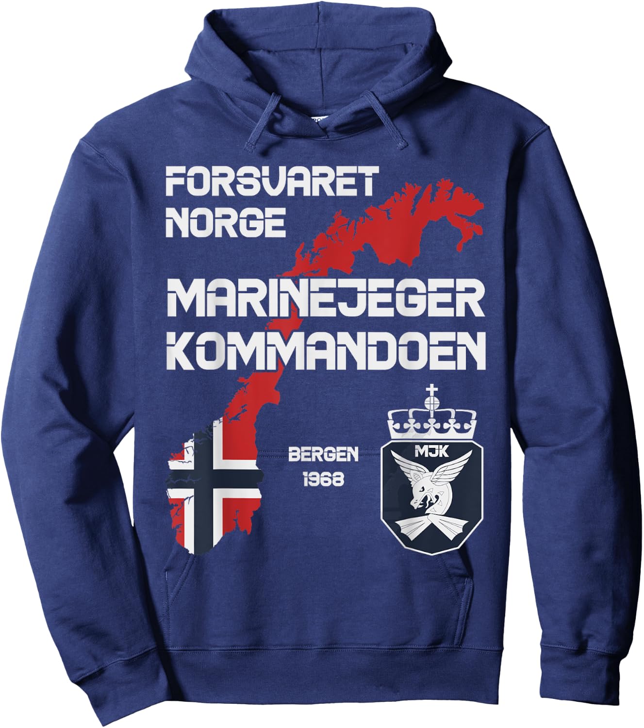 Norwegian Military Special Force Marinejeger Norway Army Hoodie - Hoodie | Navy