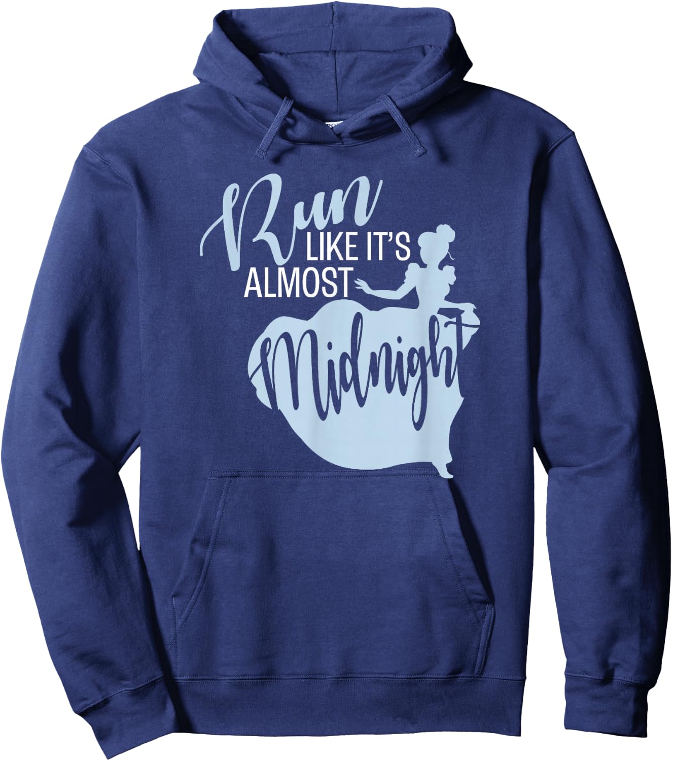 Disney Cinderella Run Like It's Almost Midnight Athletic Hoodie - Hoodie | Navy
