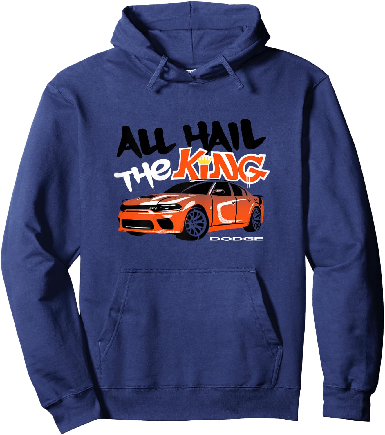 Dodge Charger King Daytona, All Hail the King, Last Call Hoodie - Hoodie | Navy