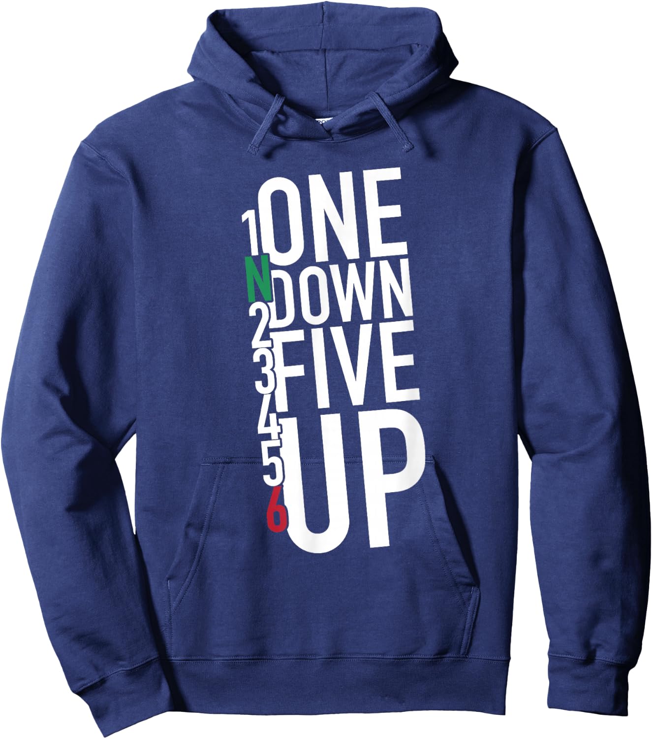 1N23456 Motorcycle Gear Shift Motorcyclist Hoodie - Hoodie | Navy