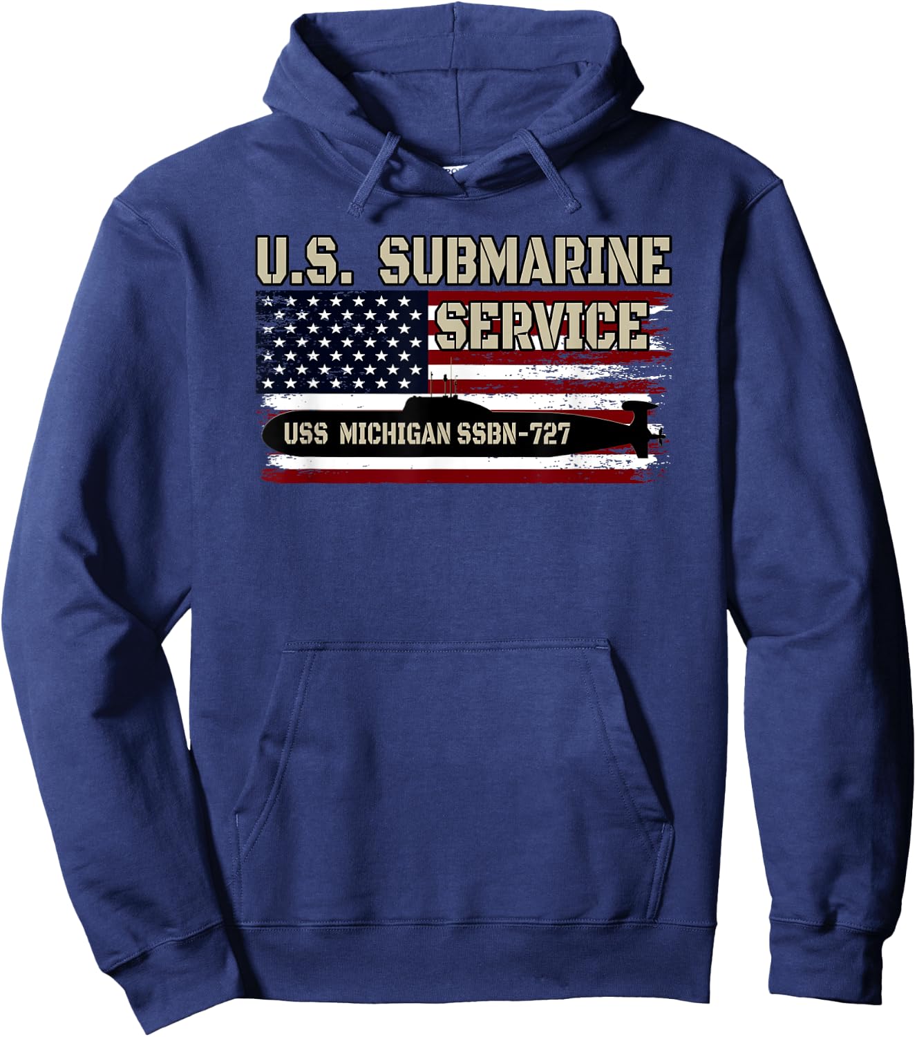 USS Michigan SSBN-727 Submarine Veterans Day Father's Day Hoodie - Hoodie | Navy