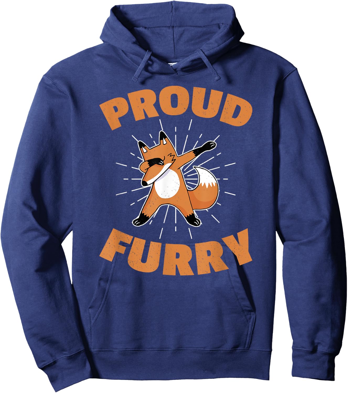 Proud Furry Fursona Fandom Furry Toe Beans Wolf Hoodie - Hoodie | Navy