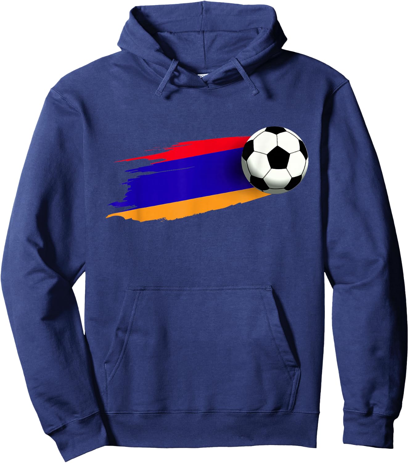 Armenia Flag Jersey Armenian Soccer Team Armenian Hoodie - Hoodie | Navy
