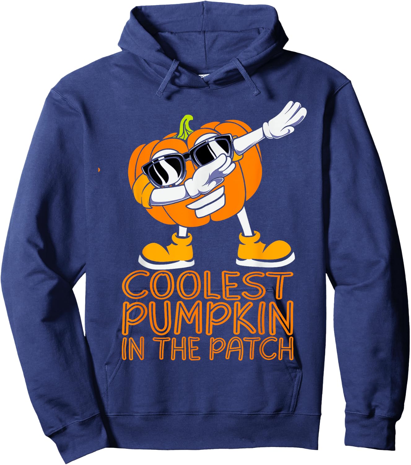Coolest Pumpkin In The Patch Halloween Jackolantern Kid Boy Hoodie - Hoodie | Navy