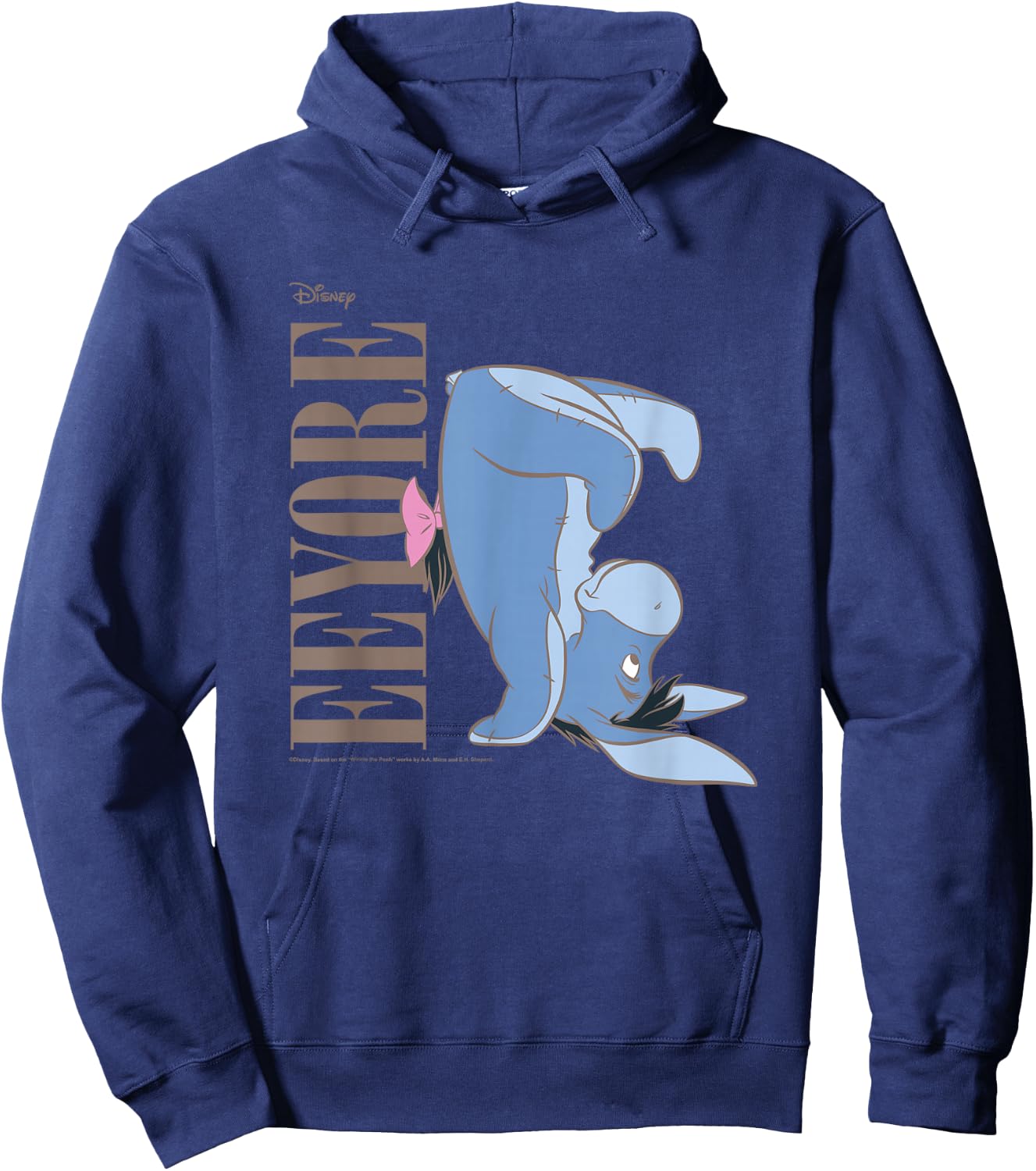 Winnie The Pooh - Eeyore Upside Down Hoodie - Hoodie | Navy
