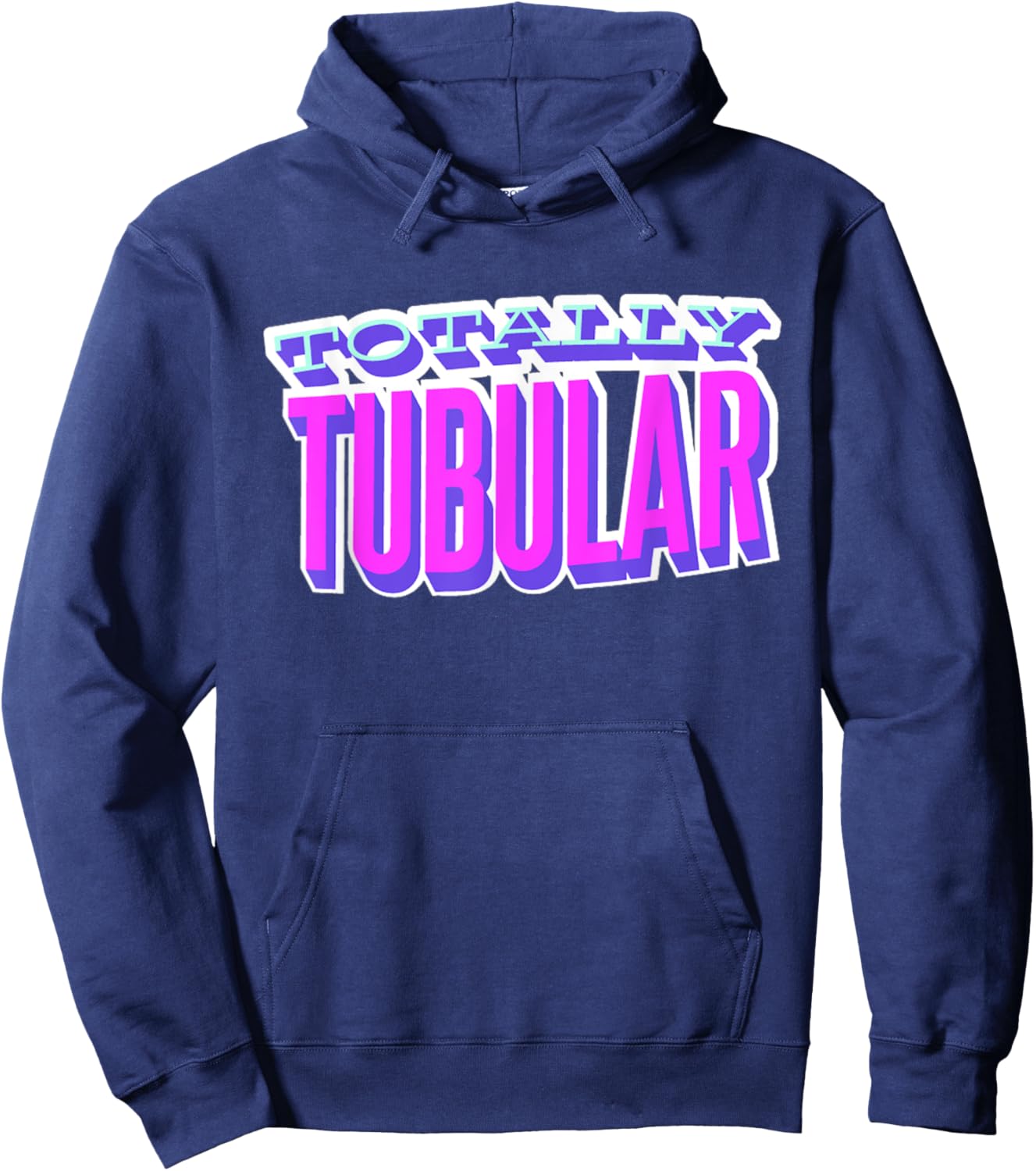Totally Tubular, I Love The 80's Hoodie - Hoodie | Navy