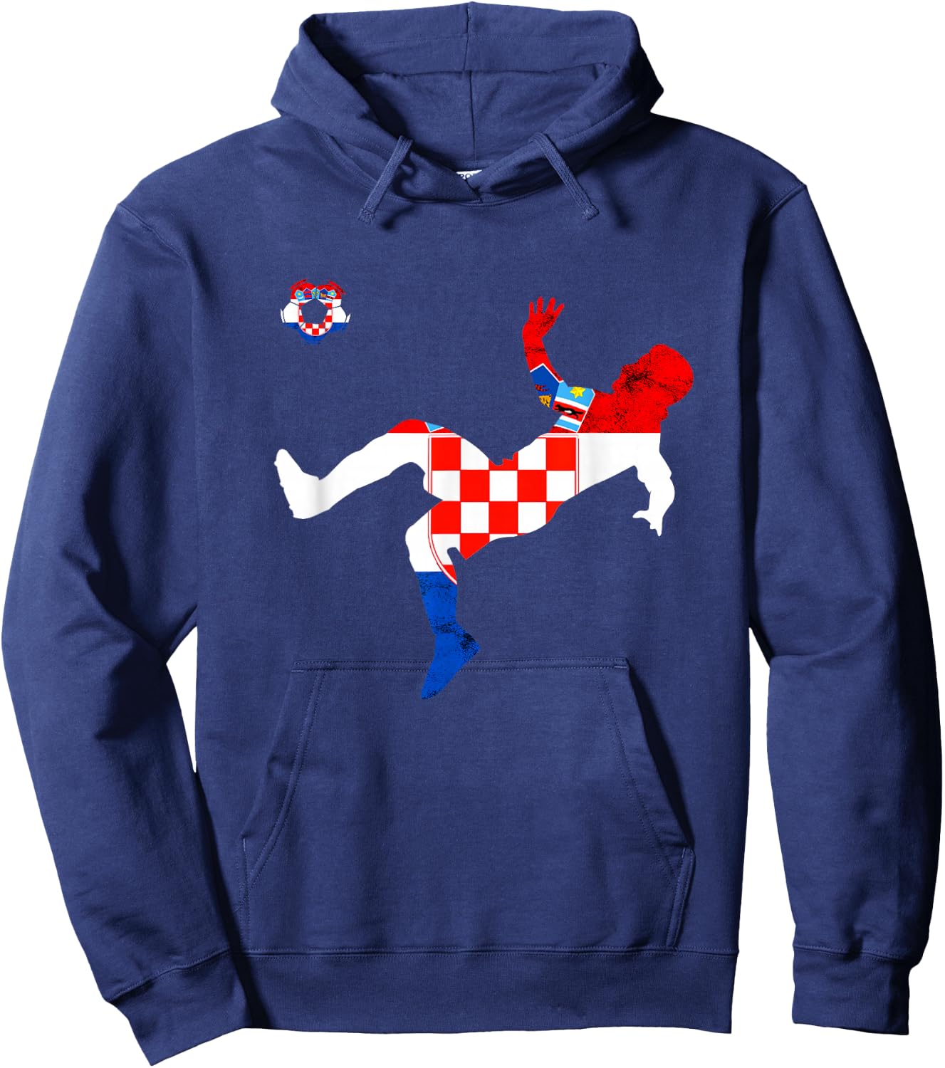 Croatia Croatian Roots Croatian Soccer Player Croatian Flag Hoodie - Hoodie | Navy