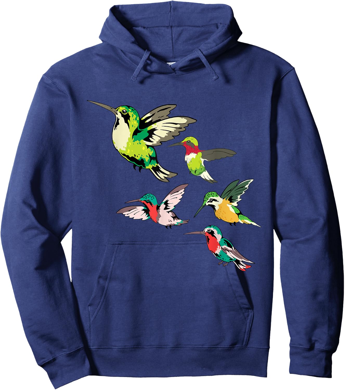 Animal Lover Birdwatching Beautiful Bird Hummingbird Hoodie - Hoodie | Navy