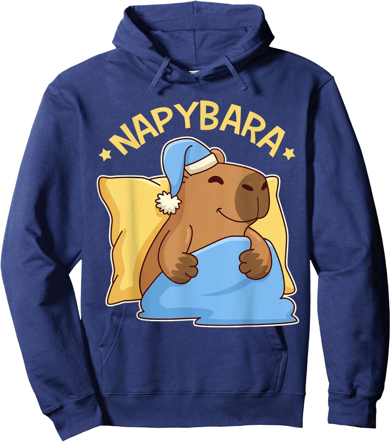 Cute Nap Capybara Pyjamas - Nappybara Hoodie - Hoodie | Navy