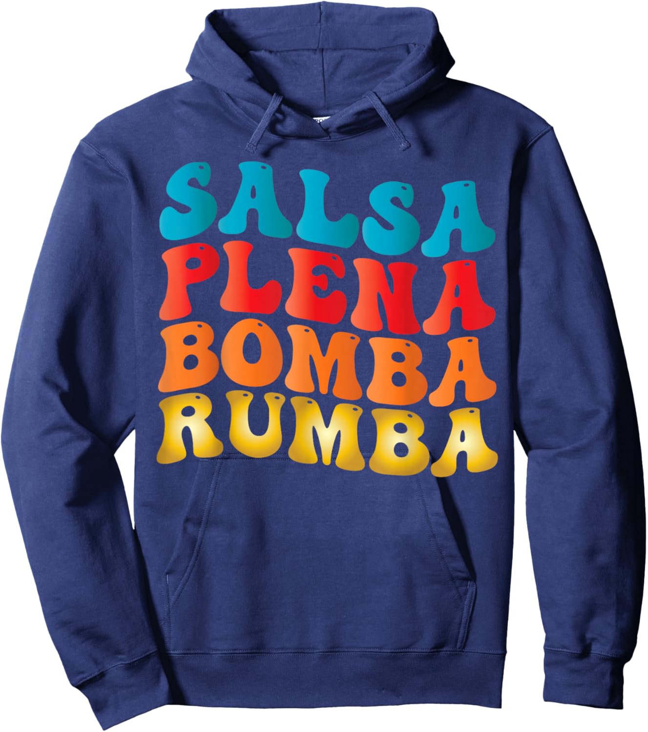 Puerto Rico Salsa Plena Bomba Rumba Boricua Puerto Rican Hoodie - Hoodie | Navy