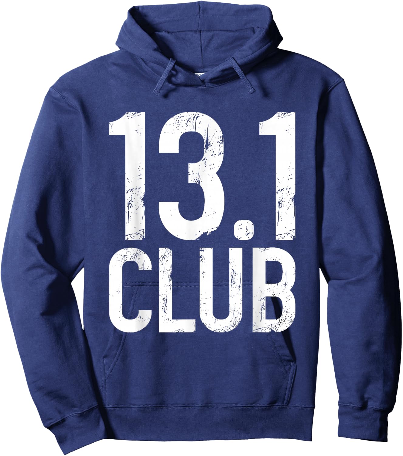 13.1 Club Half Marathon Vintage Marathoner Running Runner Hoodie - Hoodie | Navy