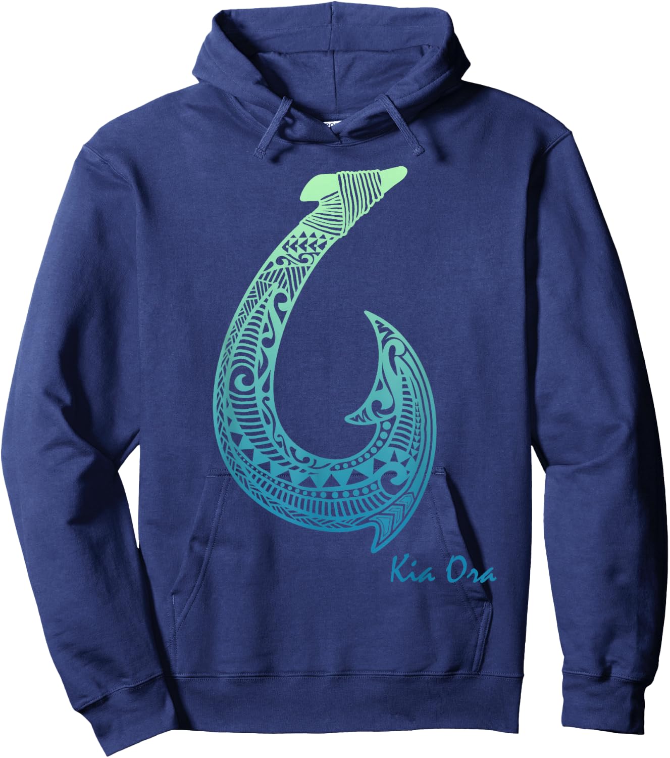 Kia Ora New Zealand Ornamental Culture Haka Symbol Hoodie - Hoodie | Navy