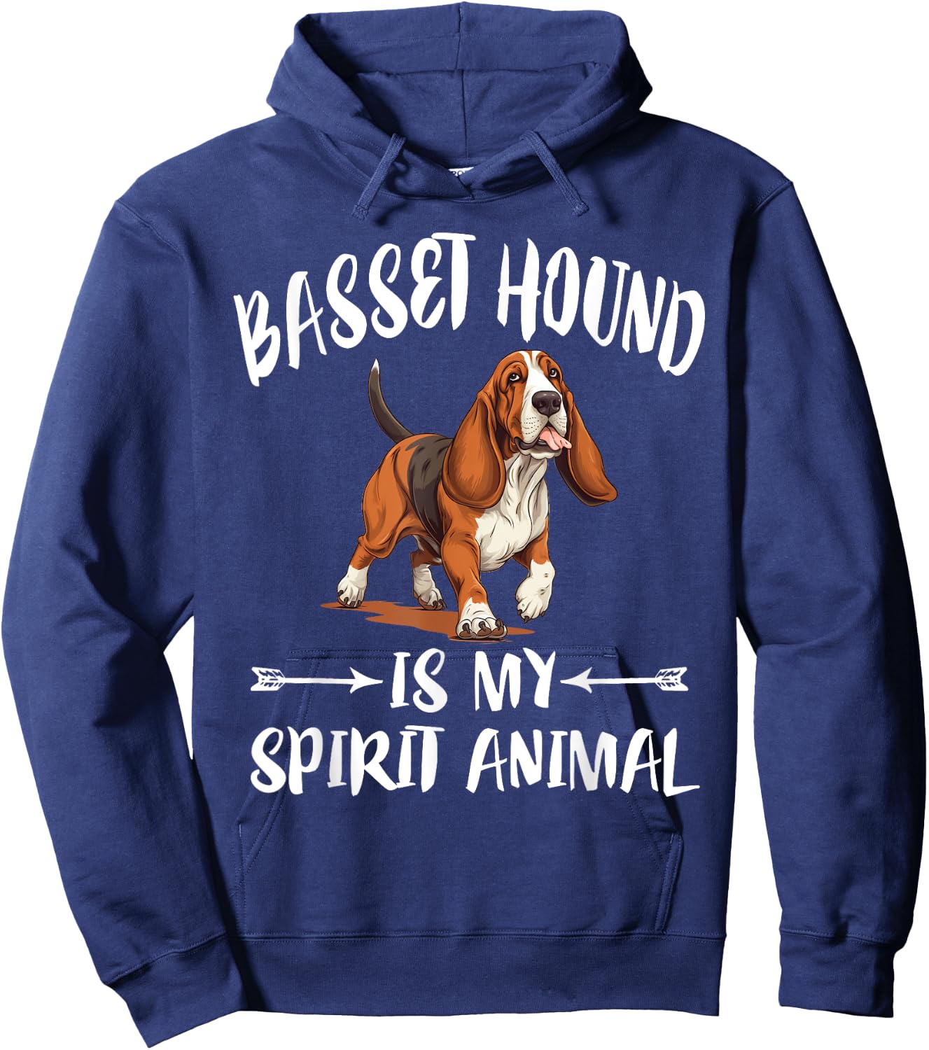 Basset Hound Is My Spirit Animal Dog Hoodie - Hoodie | Navy