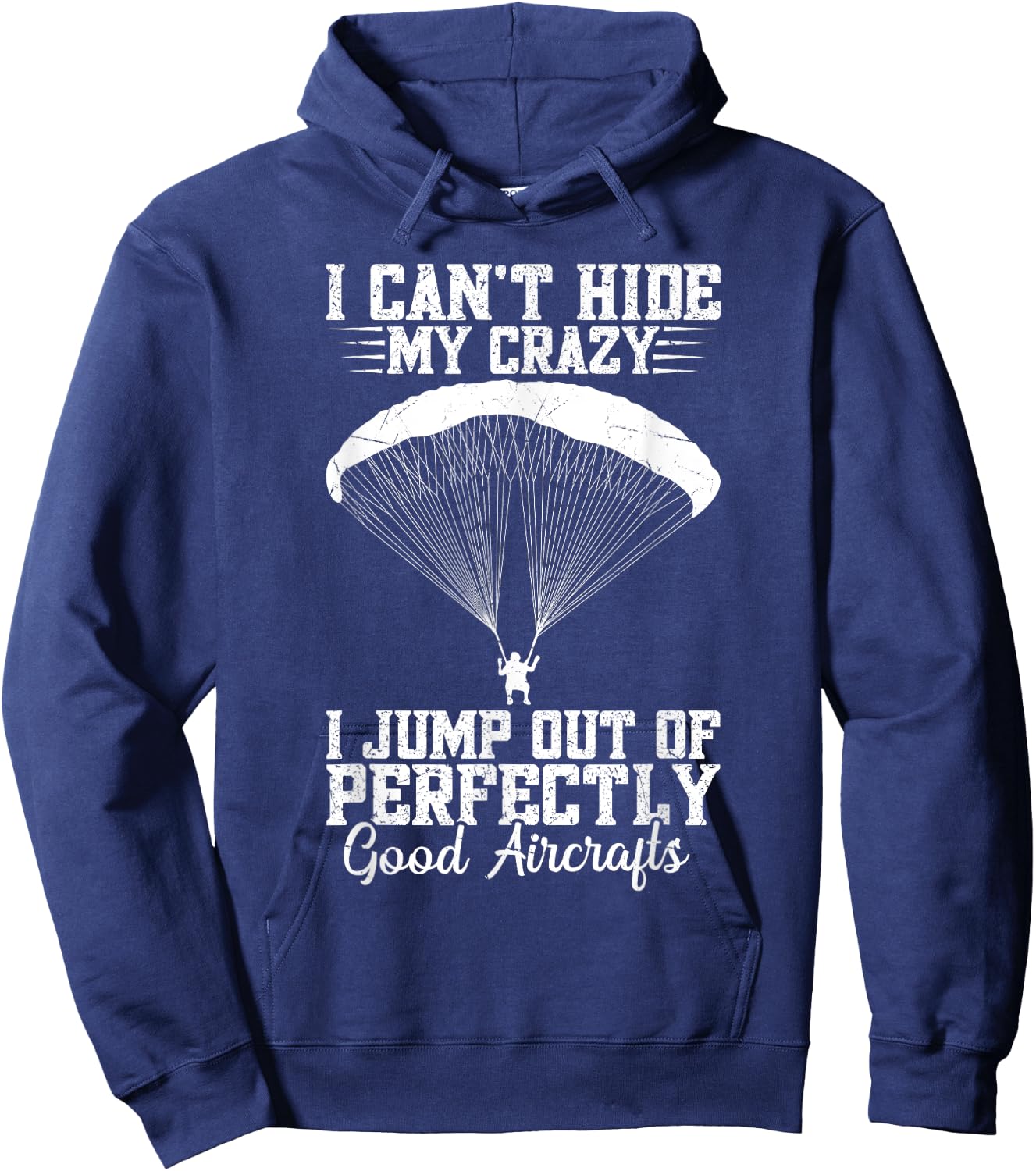 Paratrooper Costume Parachute Gear Skydiving 82nd Airborne Hoodie - Hoodie | Navy