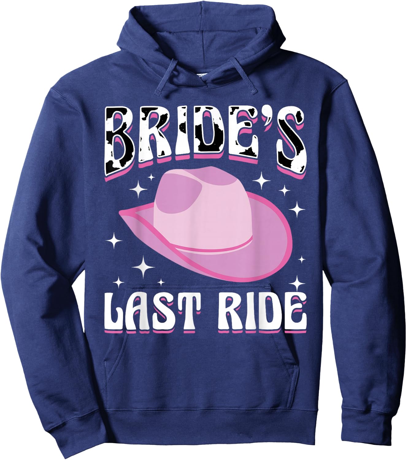 Bride´s Last Ride - Bachelorette Party Cowgirl Country Hoodie - Hoodie | Navy
